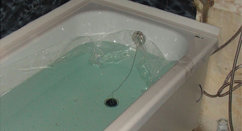 Установкой акрилового вкладыша | поселок дома отдыха Горки